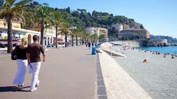 Vue mer du littoral azuréen